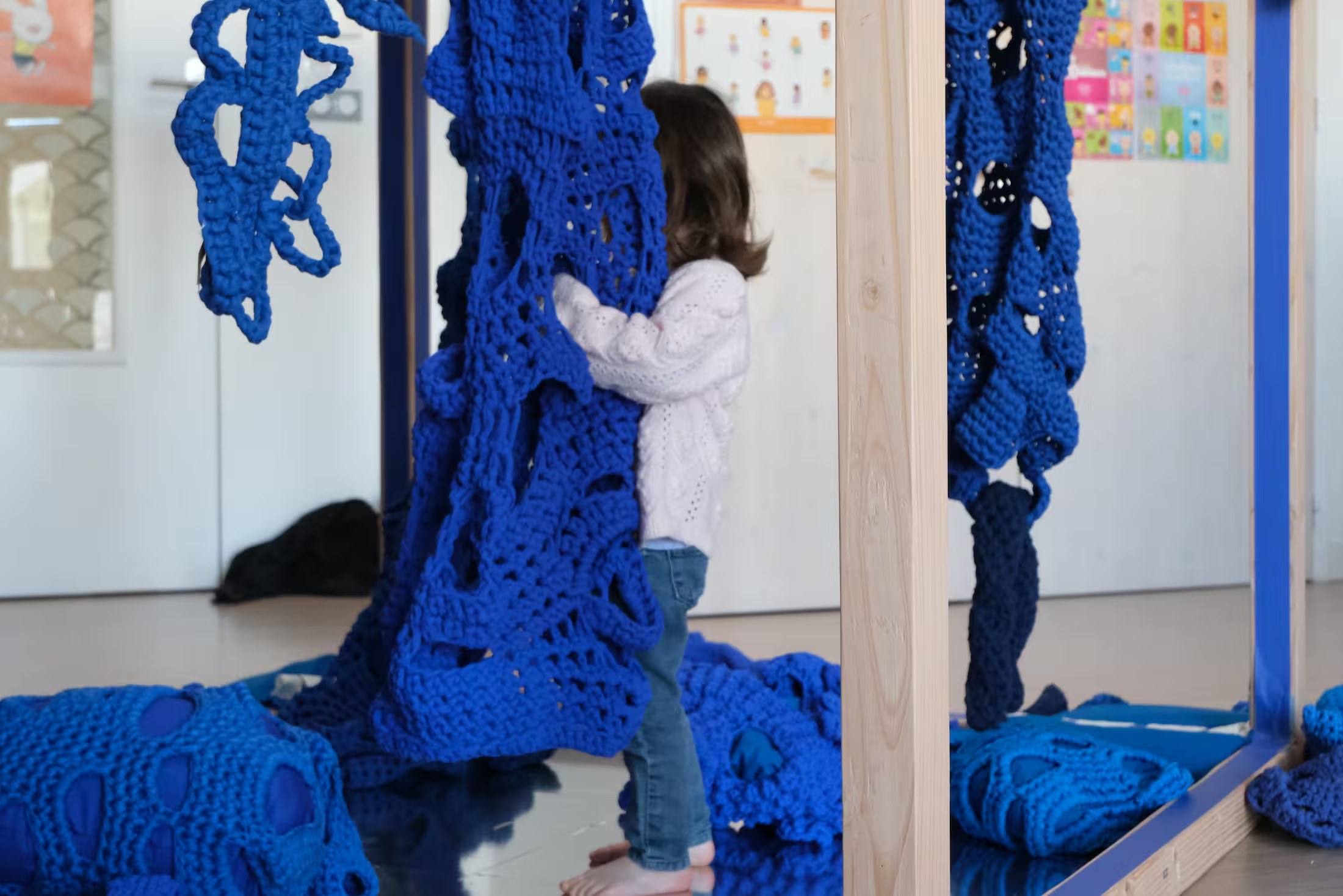 Décor textile de l'Expomino Morphogenèse